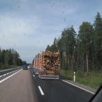 en montant vers la norvége -commerce du bois