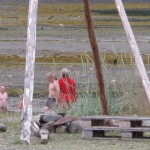 en montant vers la norvége baignade en eau froide