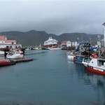 en montant vers la norvége HONNINGSVAG